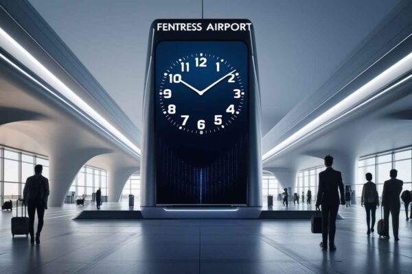 Digital Clocks Fentress Airport