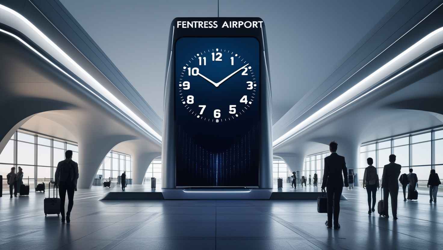 Digital Clocks Fentress Airport